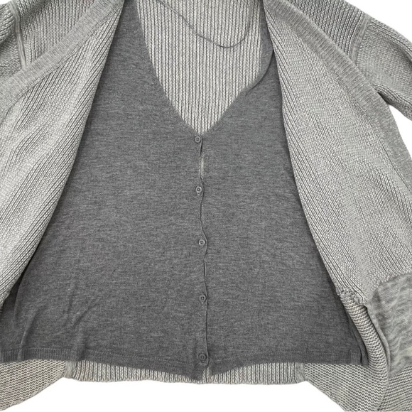 Lululemon Vestigan Heathered Grey Heathered Angel Wing Cashmere Blend Cardigan 8 - Picture 5 of 8